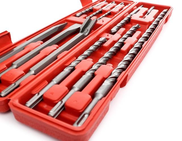 Set of 9 S4 drill bits + 3 SDS+ chisels KD10206
