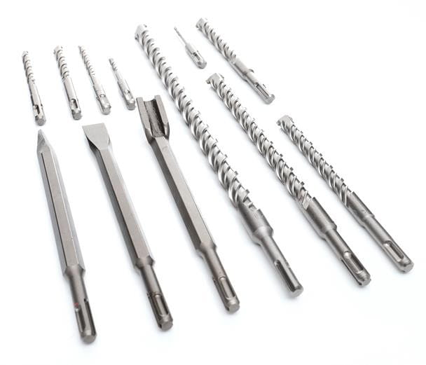 Set of 9 S4 drill bits + 3 SDS+ chisels KD10206