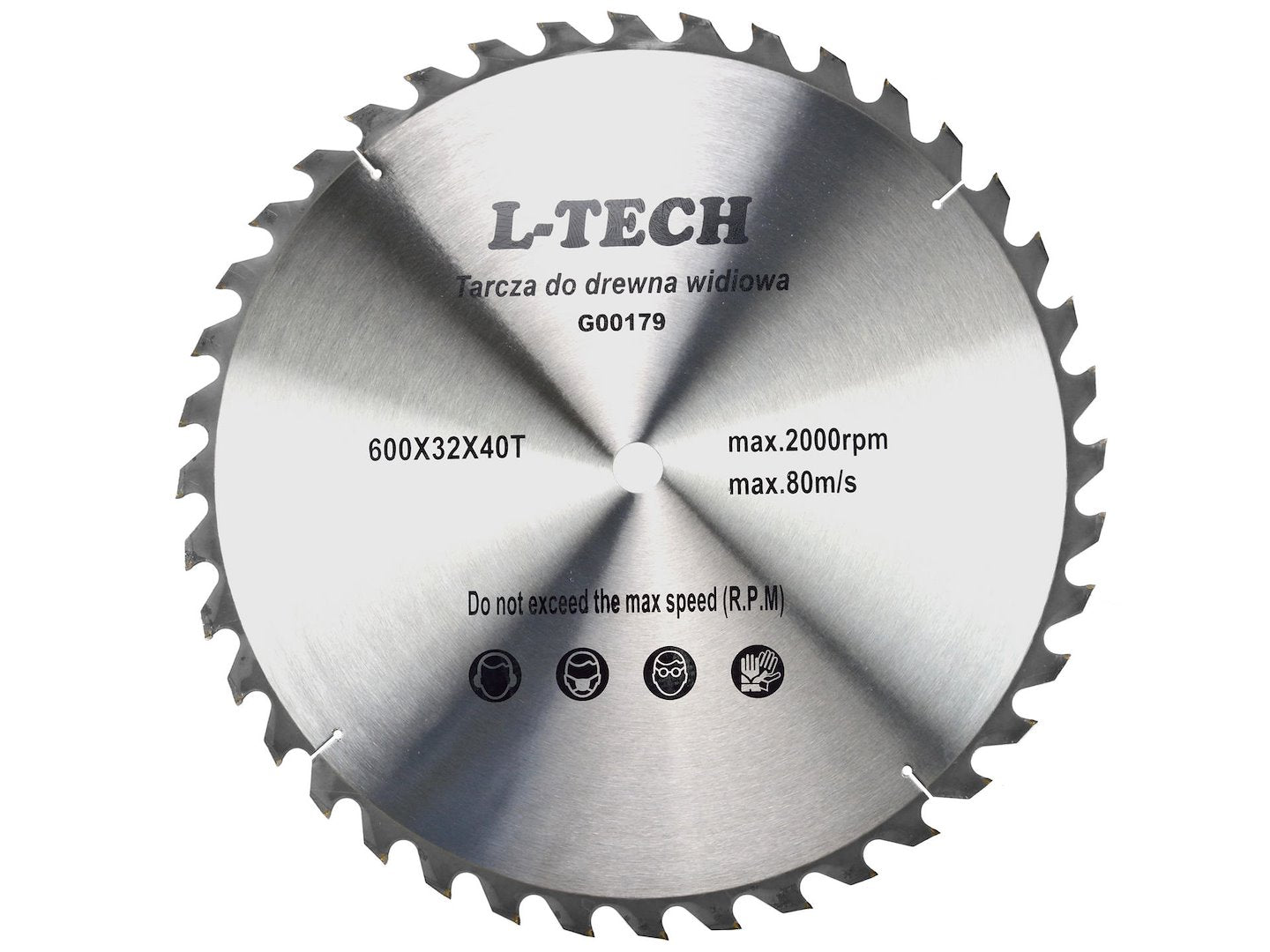 TCT Circular Saw Blade for Wood 600 x 32 mm, 40T