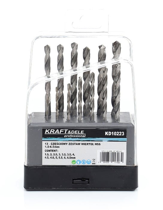 Drill bits for metal and wood 13 pcs. KD10223