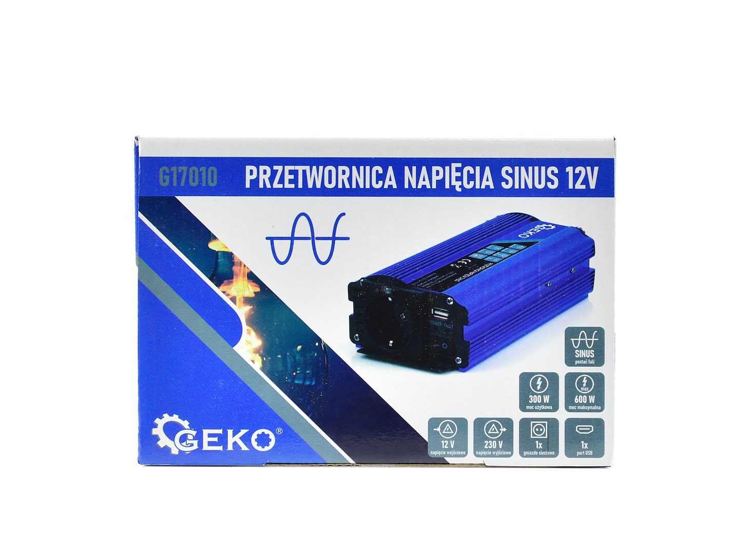 Pure Sine Wave Voltage Converter 12V/230V 300/600W