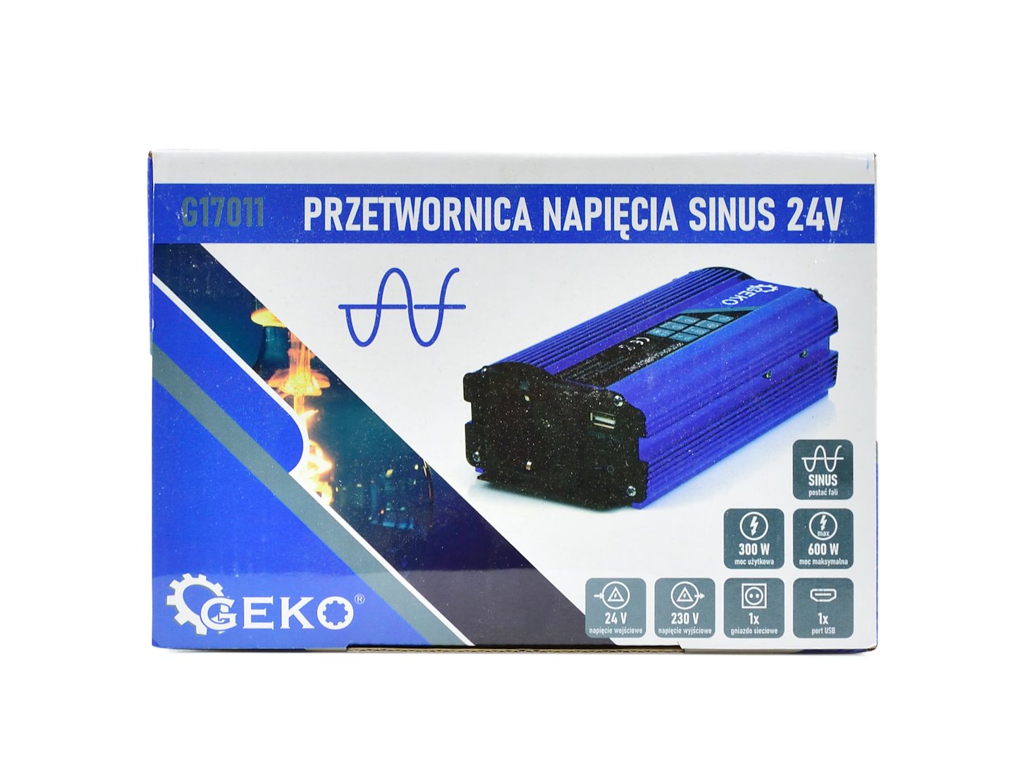 Pure Sine Wave Voltage Converter 24V/230V 300/600W