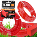 Trimmerijõhv kandiline 2.4mm x 15m Black (C41)