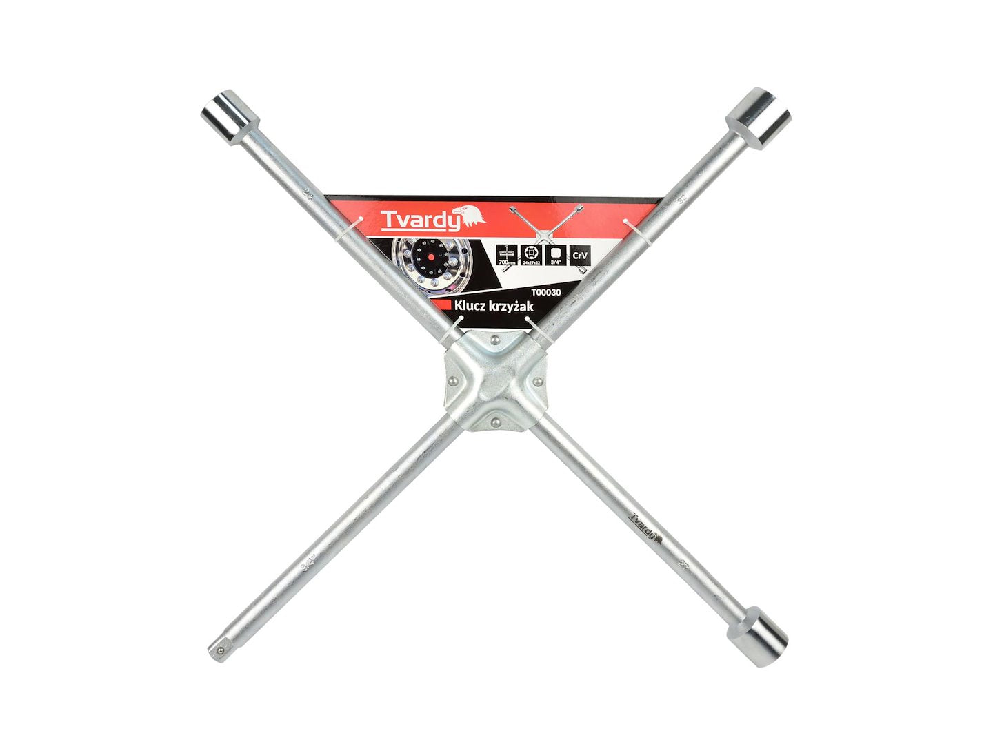 Cross rim wrench w/ clip 24x27x32 3/4" 700mm CrV