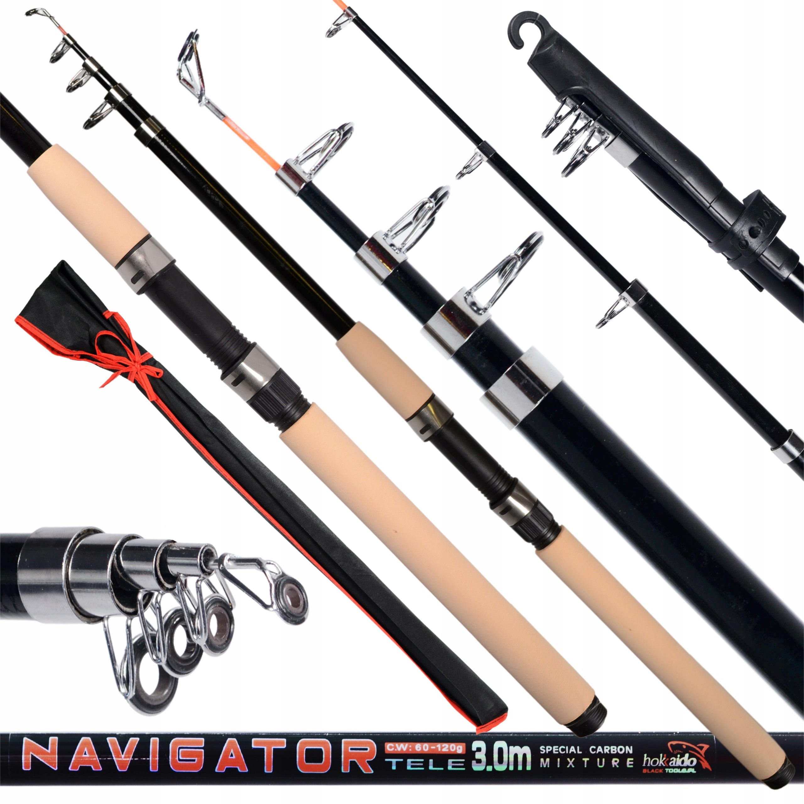 Universaalne teleskoopvarras Navigator 450cm põhjalant 60-120g