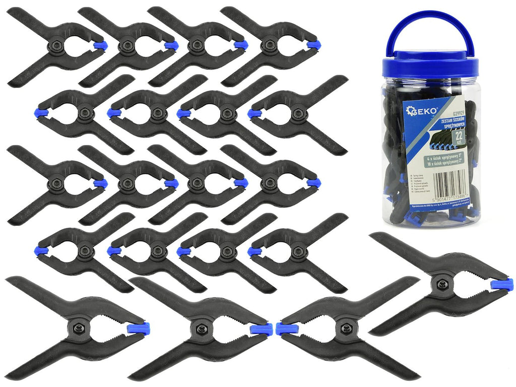 Set of spring clamps 22 pcs.