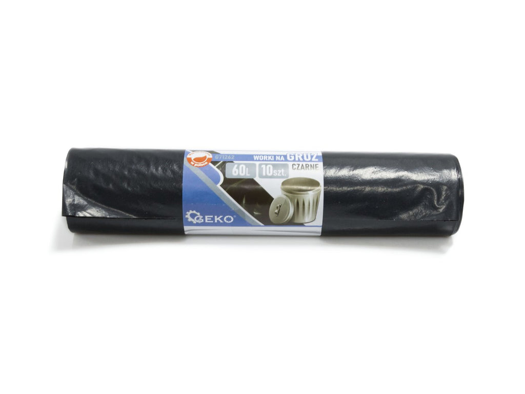 Extra heavy-duty rubble bags 60L (10 pcs) - black