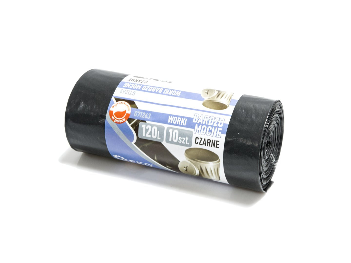 Heavy-duty rubble bags 120L (10 pcs) - black