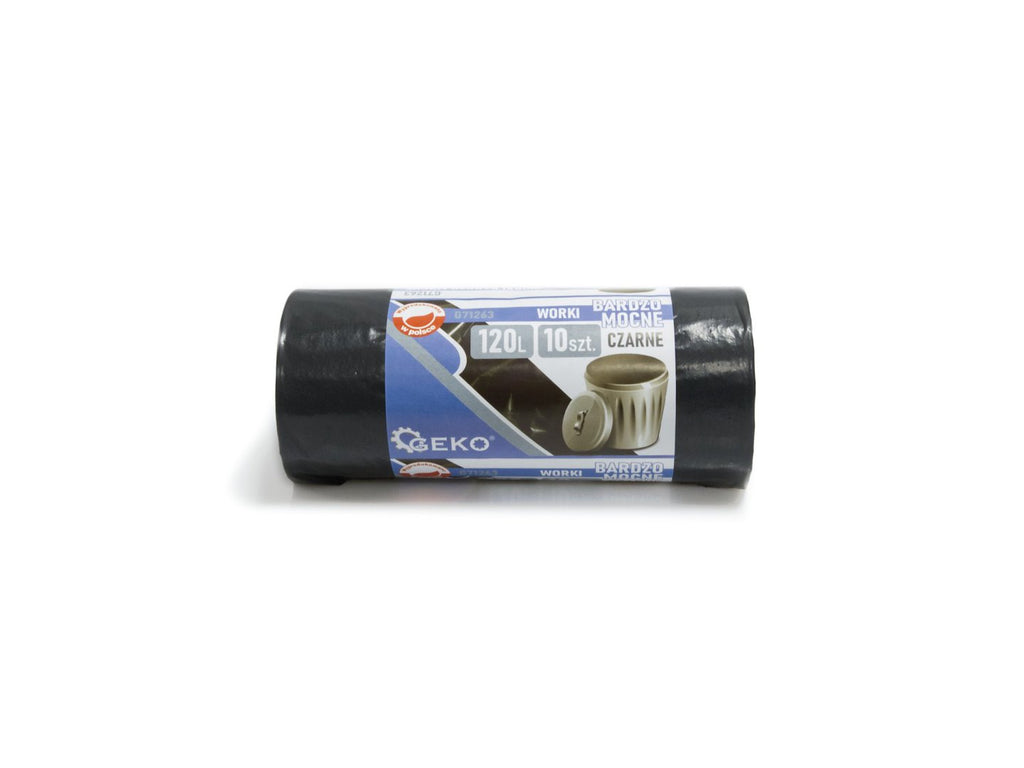 Heavy-duty rubble bags 120L (10 pcs) - black