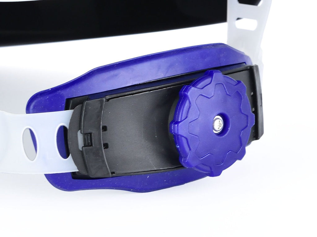 Auto-darkening welding helmet with a large visor
