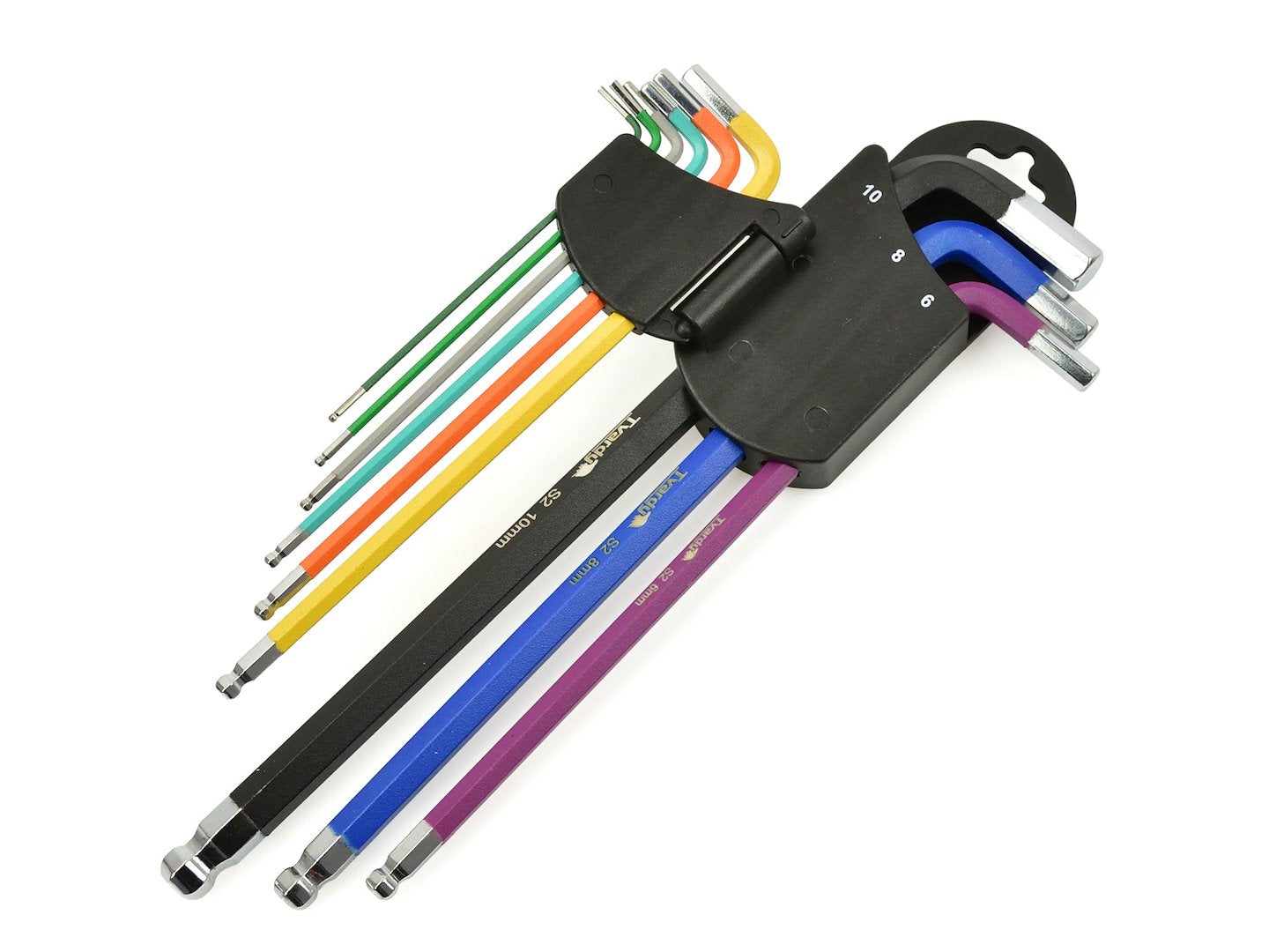 9 pcs Long-Arm Ball-Point Hex Key Set, S2 Material