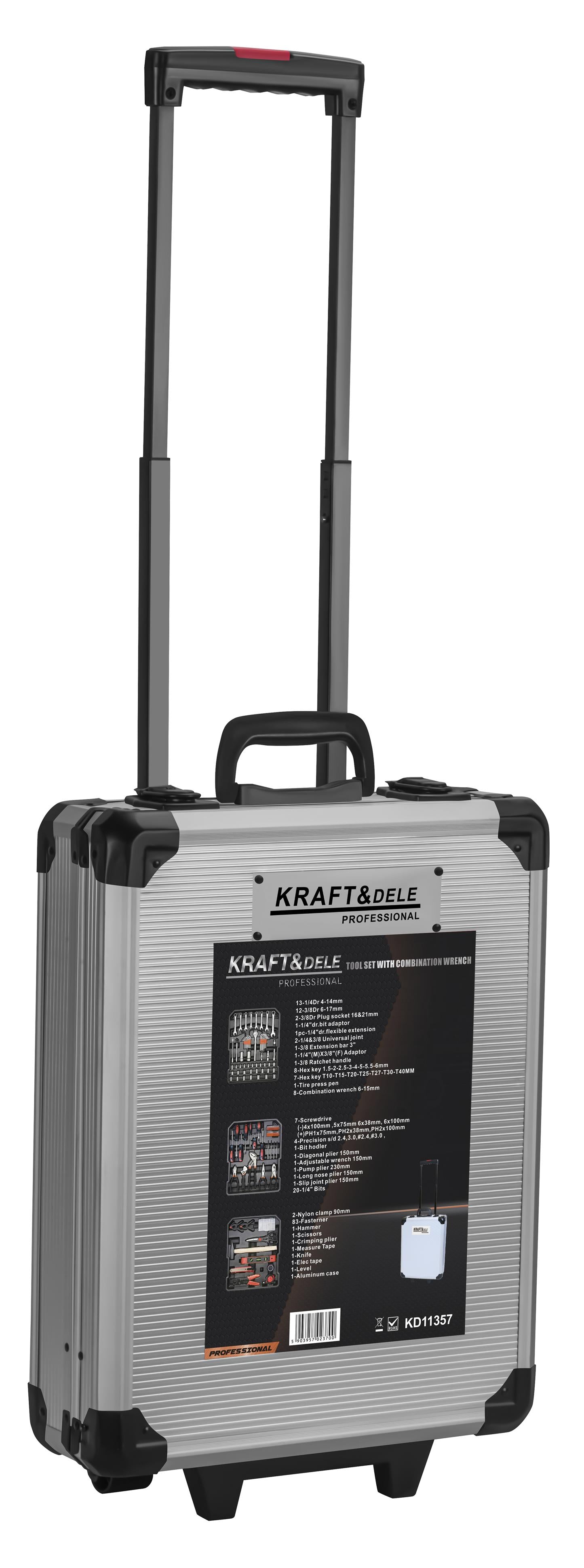 Tool set in a 187-piece case KD11357