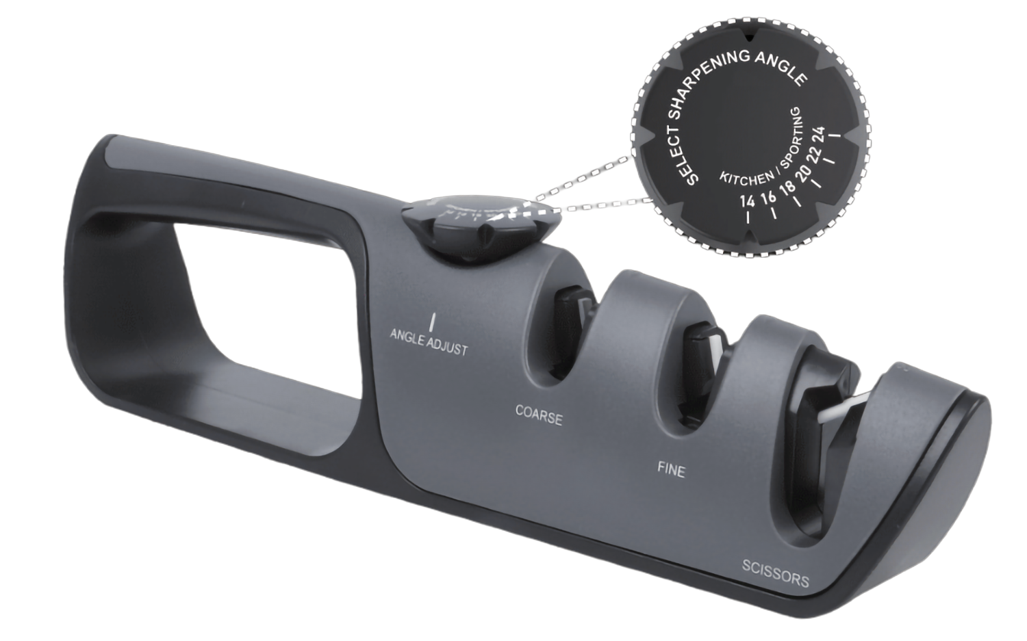 Knife and Scissors Sharpener 14°-24° 3in1 KD12696