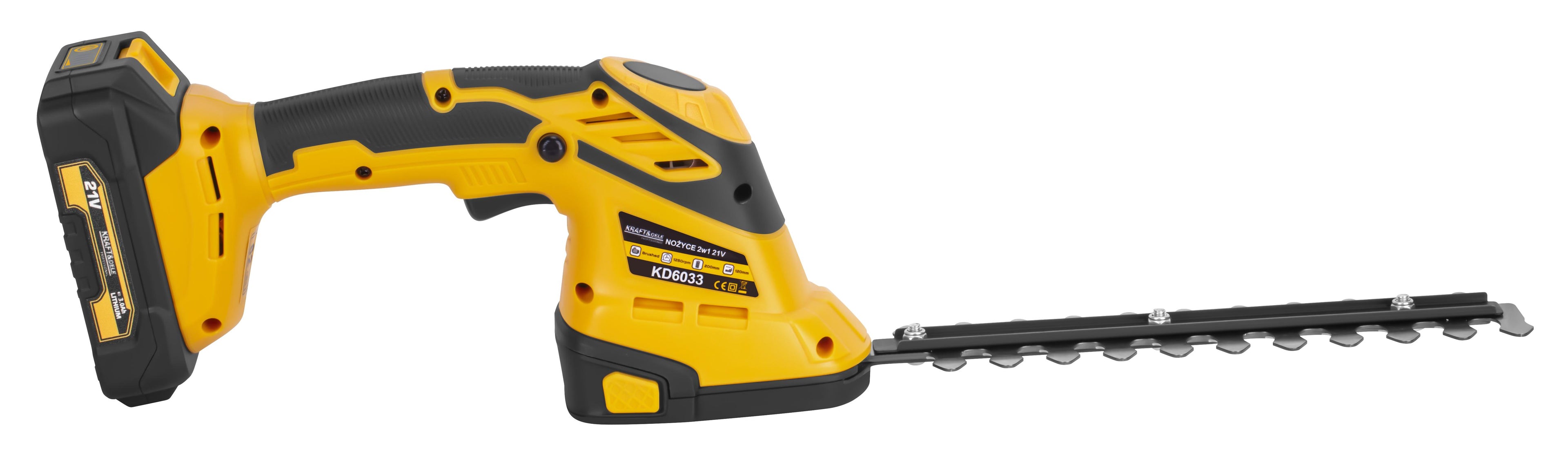 Cordless hedge and grass shears 2-in-1 21V KD6033
