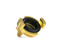 Brass connector compatible with GEKA connector — closing (dummy) coupling