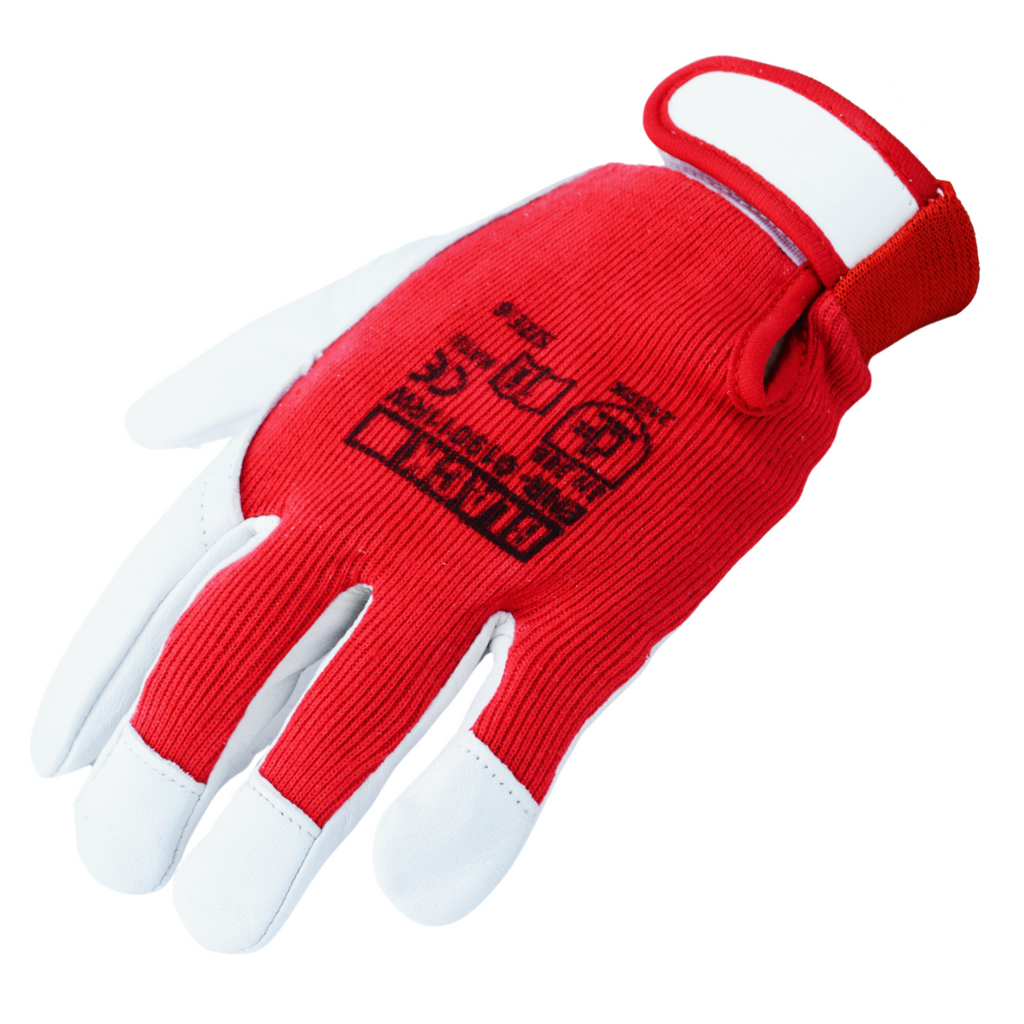 Paigaldaja kaitsekindad, 11" kitse nahk, takjakinnitus, 1 tk