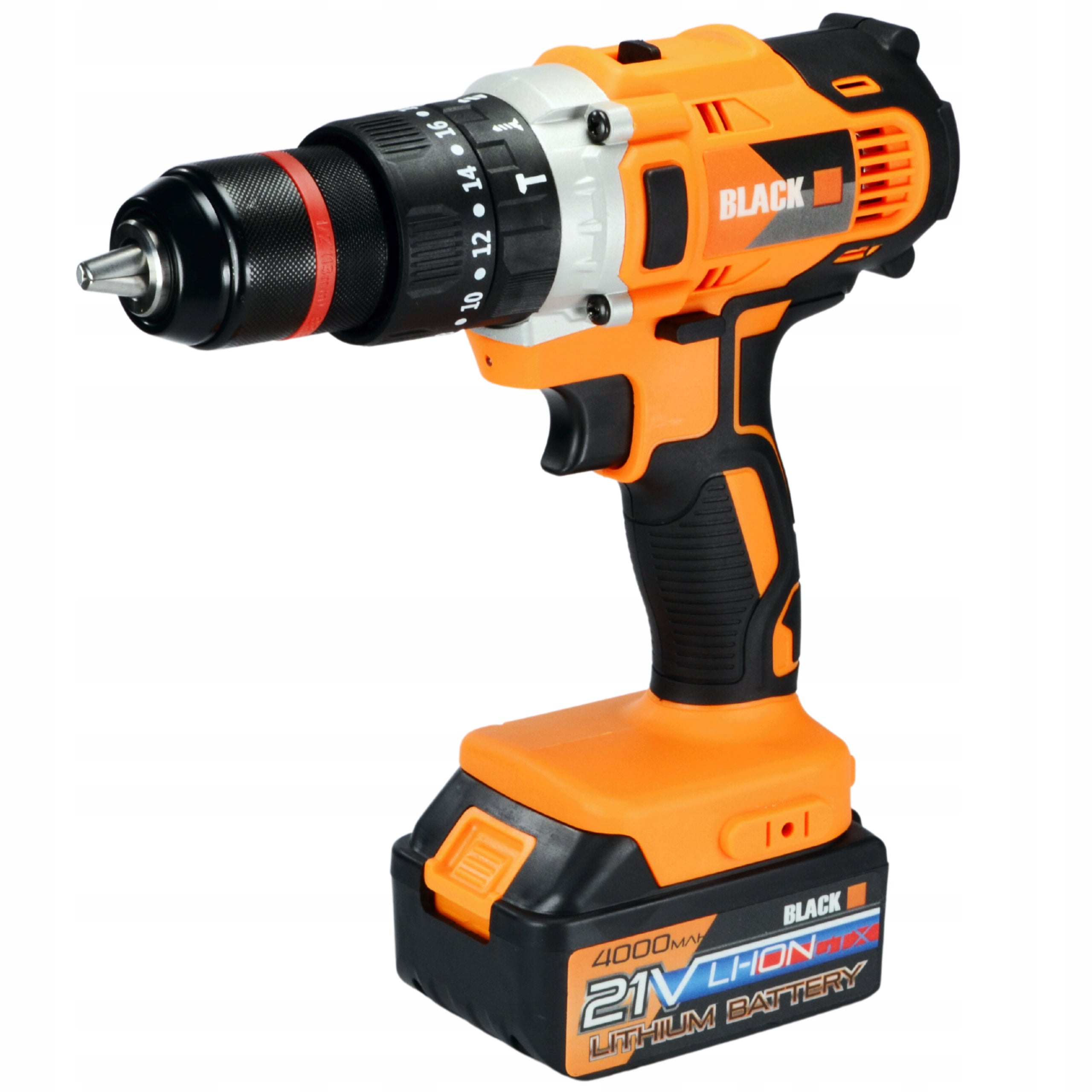 21V juhtmeta löökpuur-kruvikeeraja 2x 4Ah Li-Ion akuga