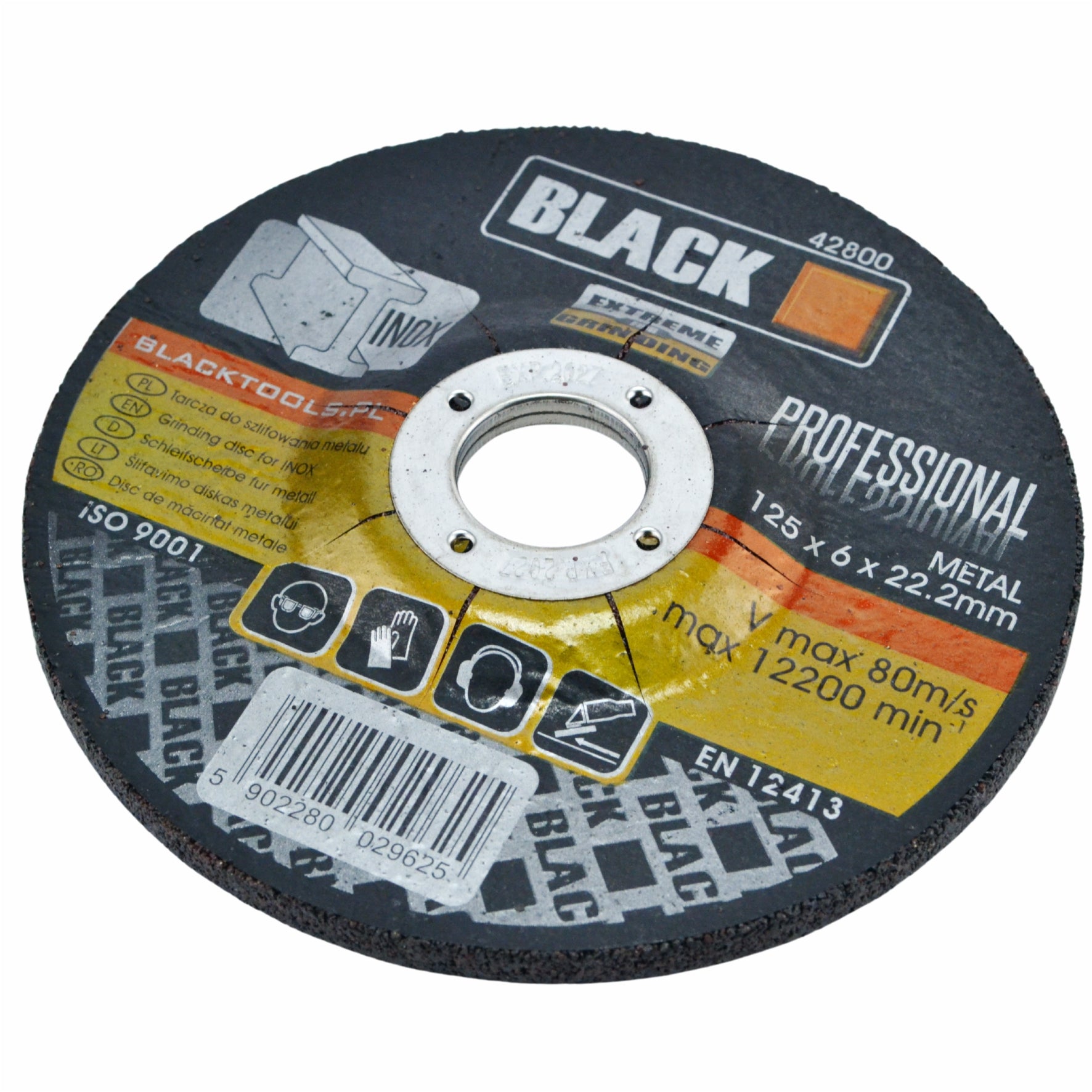 Metal Grinding Disc 125x6x22.2 Inox