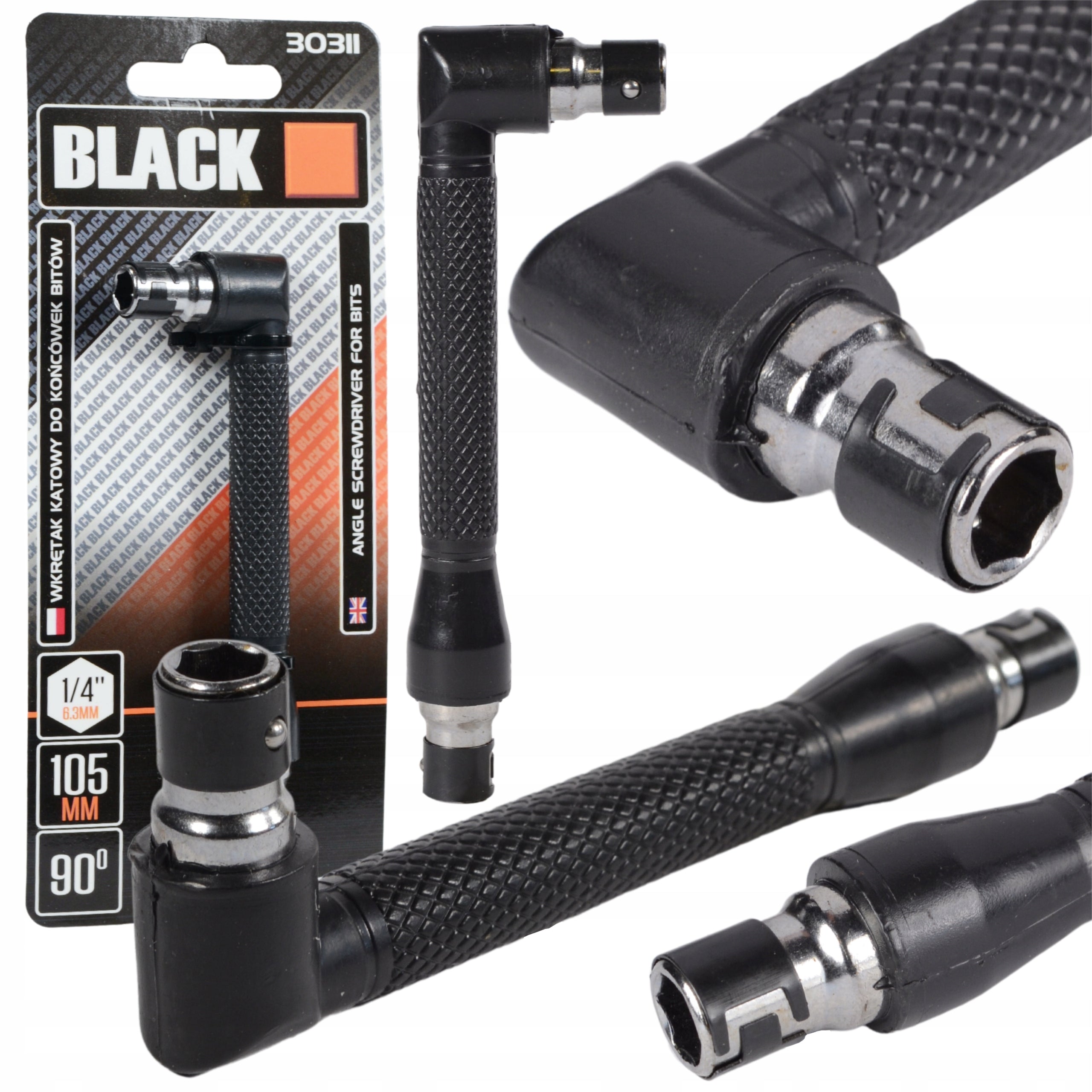 1/4" nurga all kruvikeeraja käepide otsikutele