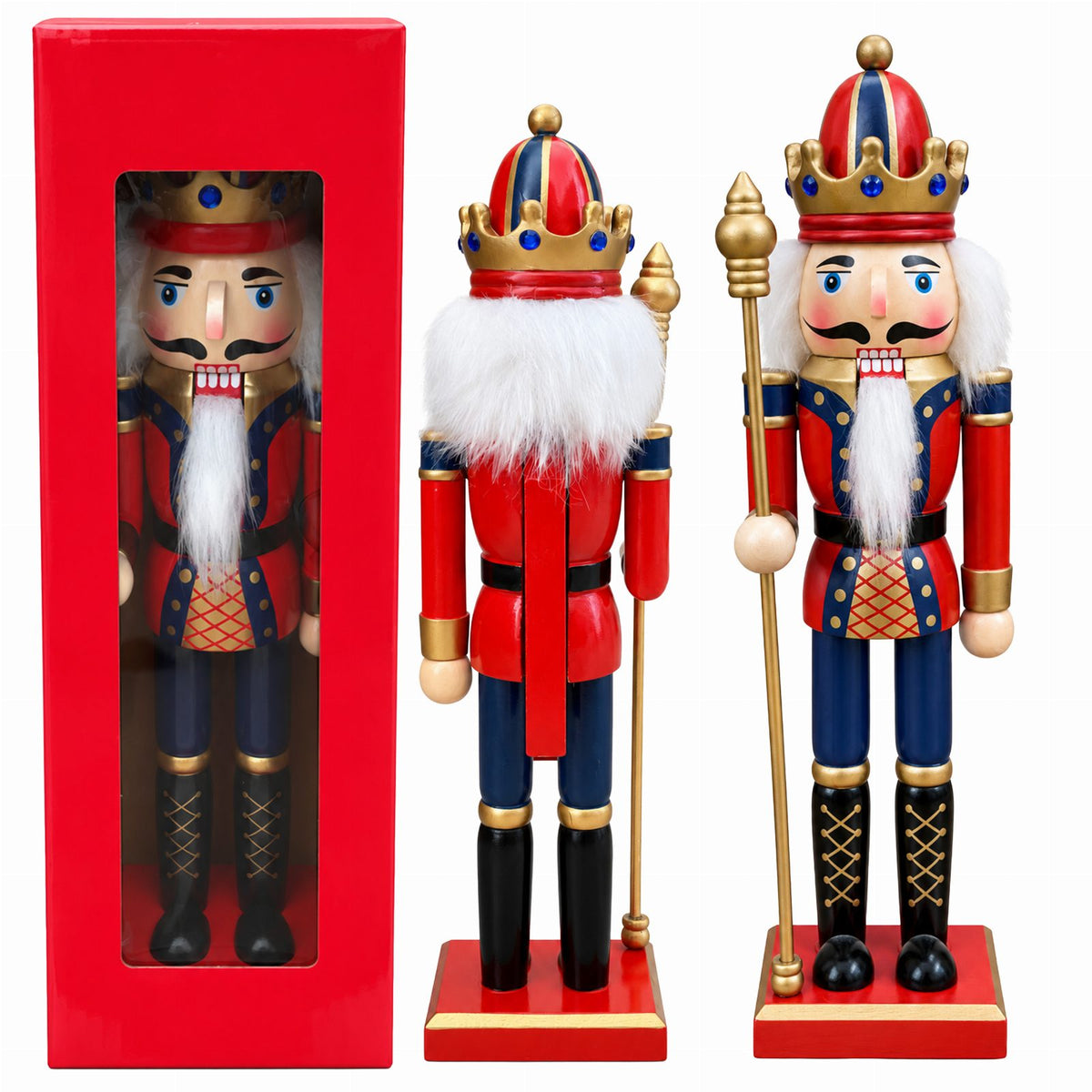 Puidust dekoratiivne pähklipurejafiguur 30 cm Premium RC-K-2714