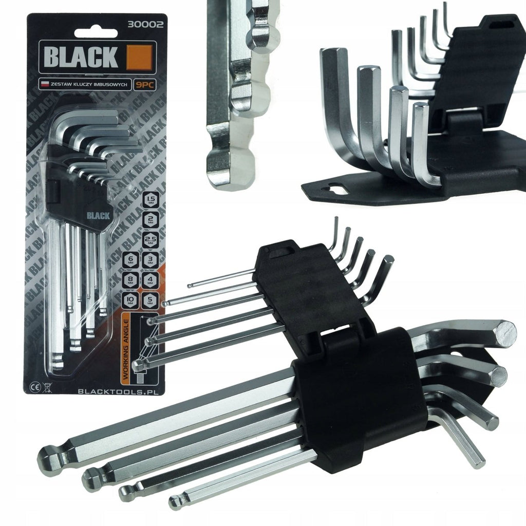 9-Piece Hex Key Set 1.5-10 mm