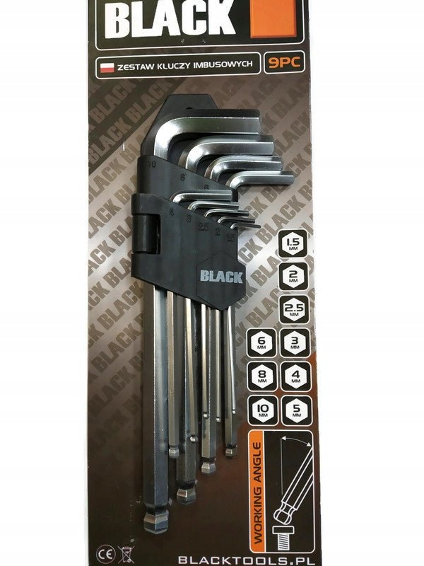 9-Piece Hex Key Set 1.5-10 mm