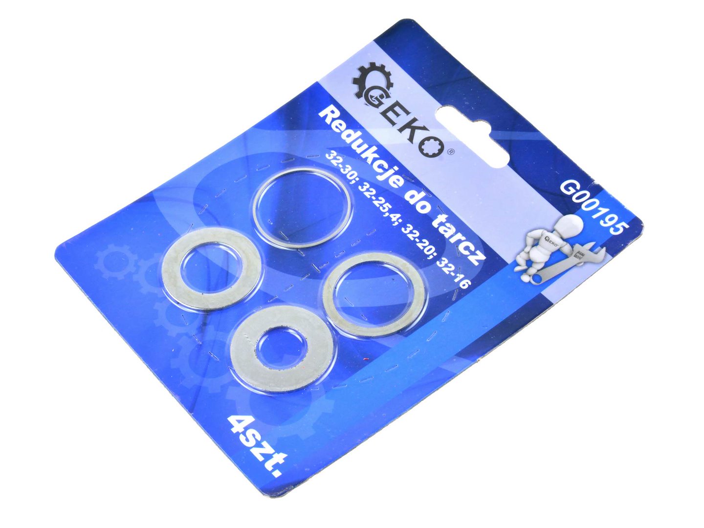 Reduction Ring Set, 4-piece — for 32 mm hole: 30, 25.4, 20, 16 mm