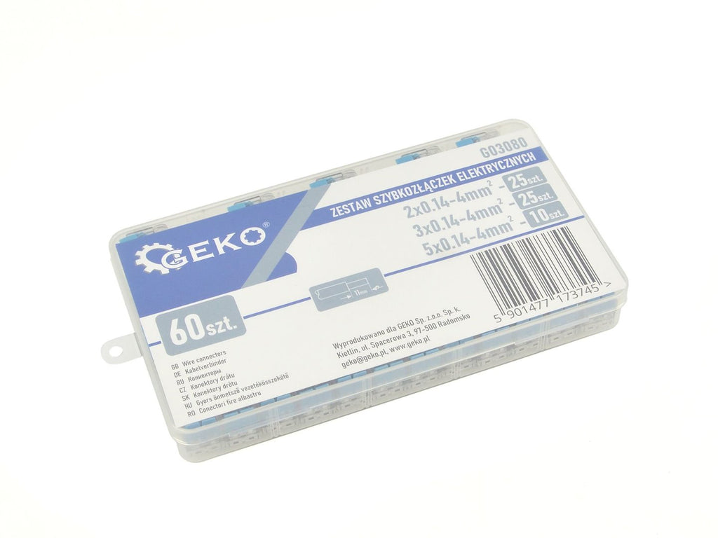 Quick electrical coupler set 0.2-4 mm2, 60 pcs