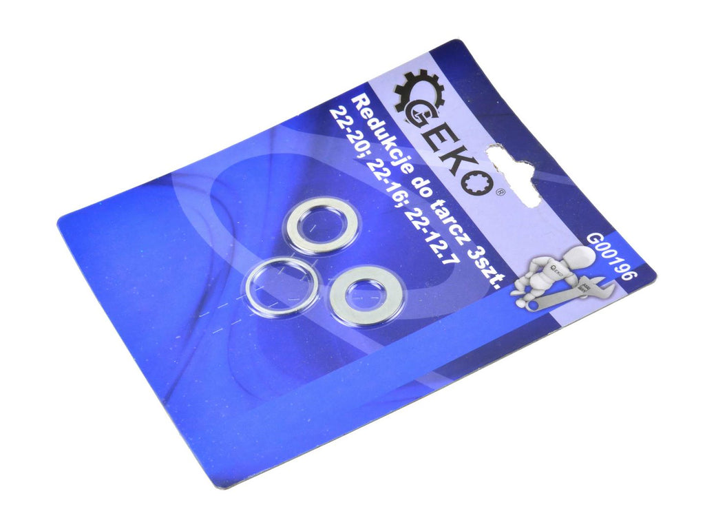 Reduction Ring Set, 3 pcs — 12.7 / 16 / 22 mm (for discs with 22 mm hole)