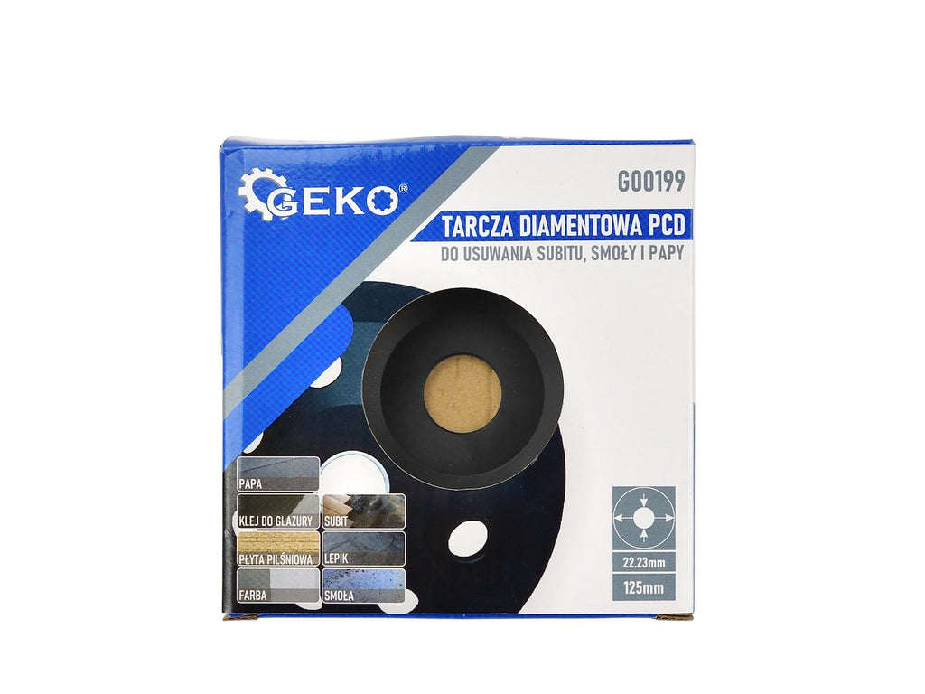PCD diamond disc for removing subit, tar and tar paper - 125 x 22.23 mm