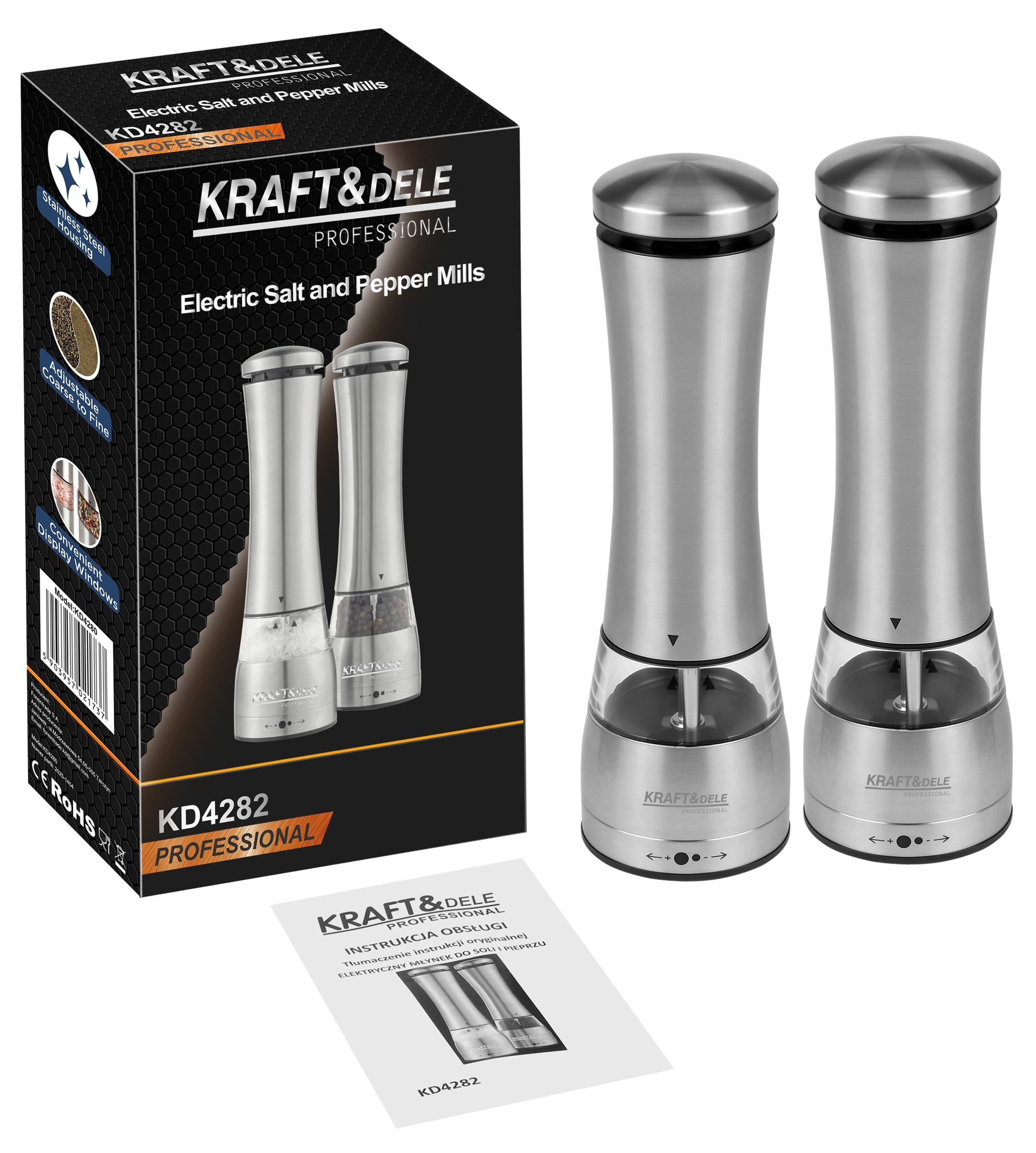 Electric pepper and salt grinder KD4282