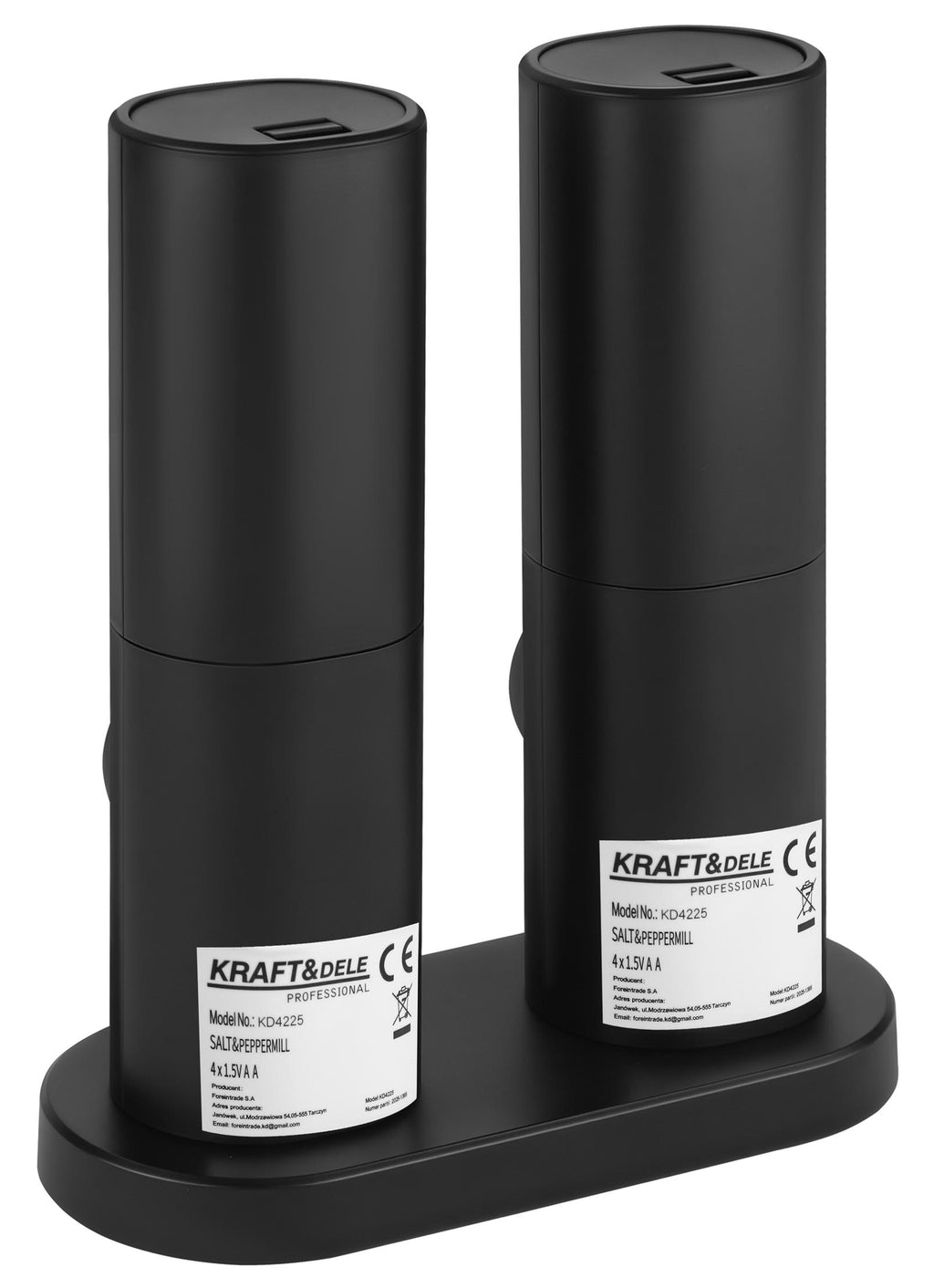 Electric pepper and salt grinder KD4225