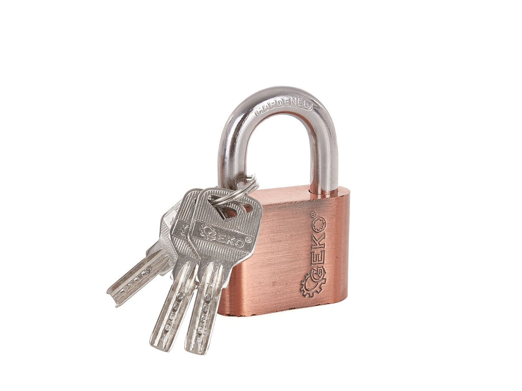 Set of nickel-plated padlocks, 50 mm, 3 pcs (one-key system)