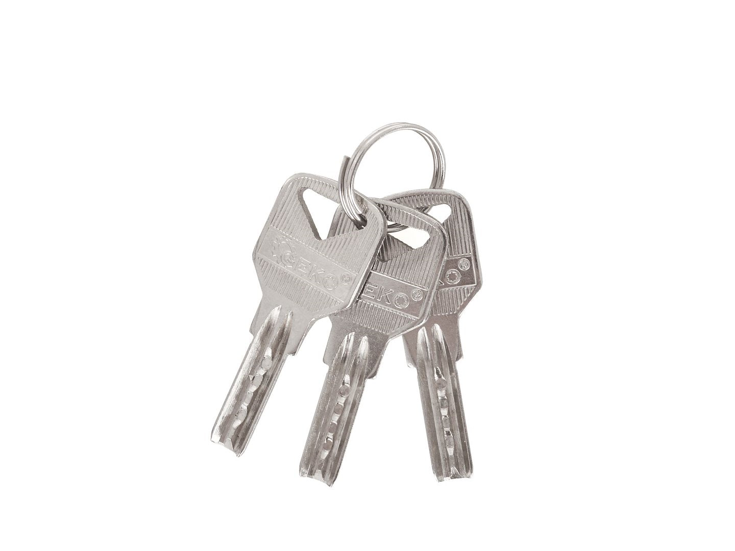 Set of nickel-plated padlocks, 50 mm, 3 pcs (one-key system)