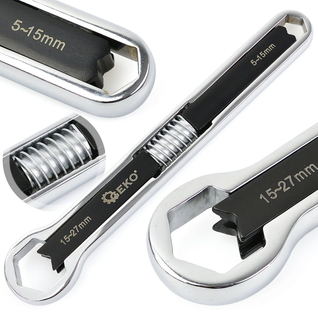 Universal double-sided wrench 5-27 mm / 5-15 mm CrV