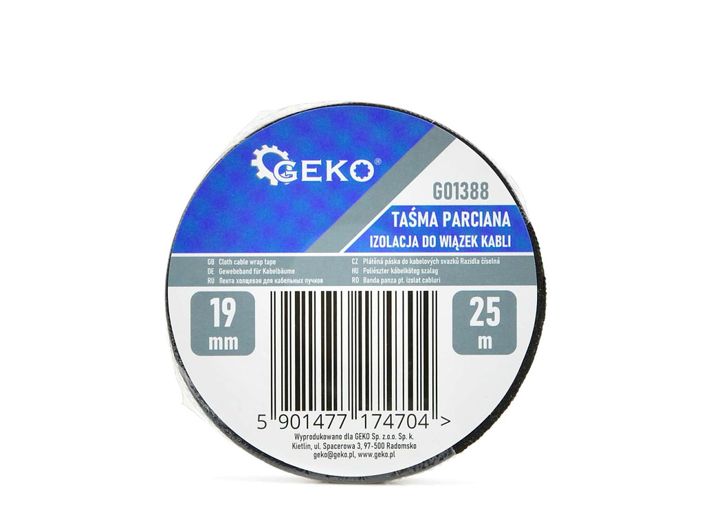 Cloth fabric tape for cable bundles, 19mm x 25m