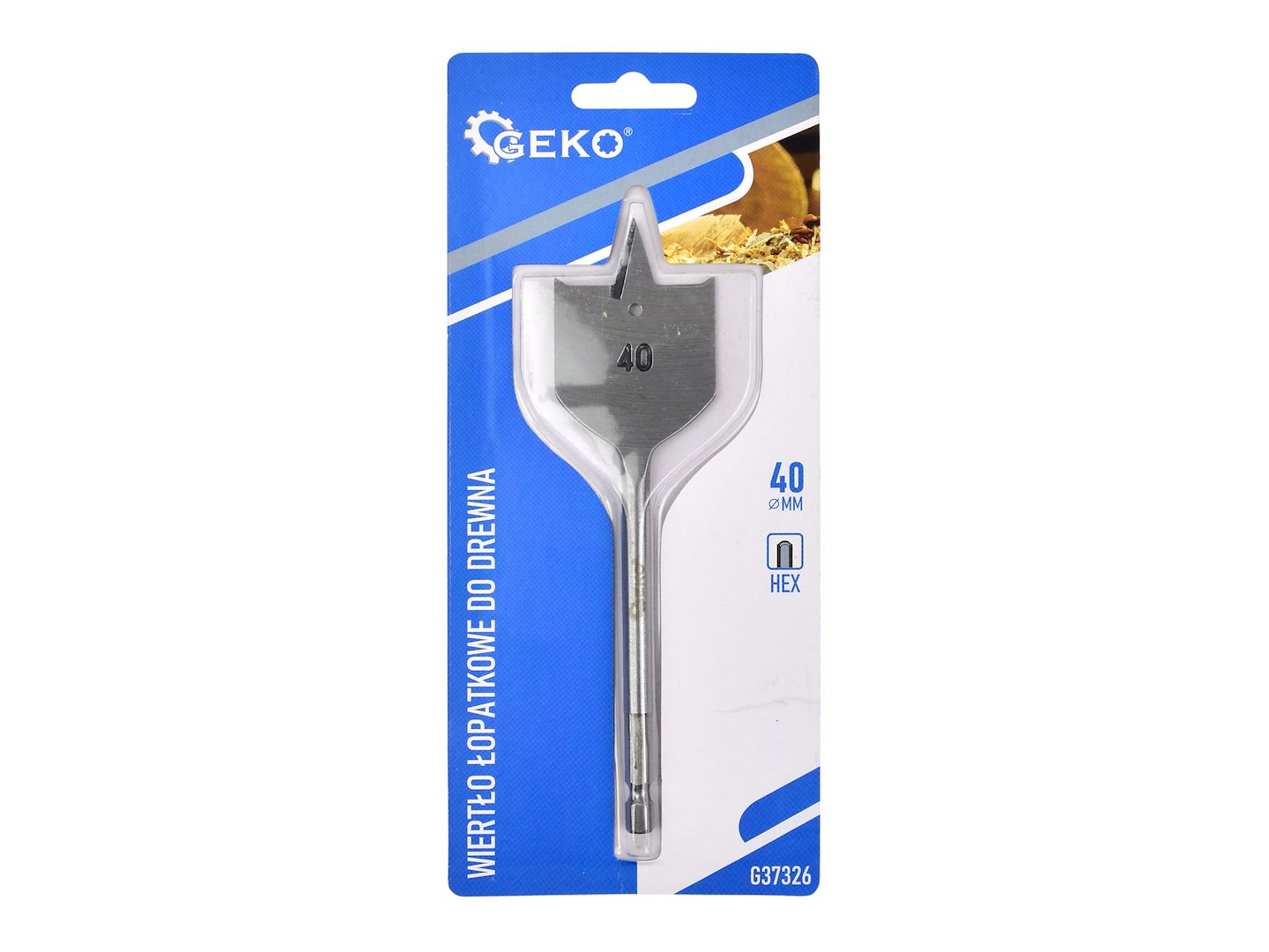 Spade drill bit for wood, 40x152mm, HEX