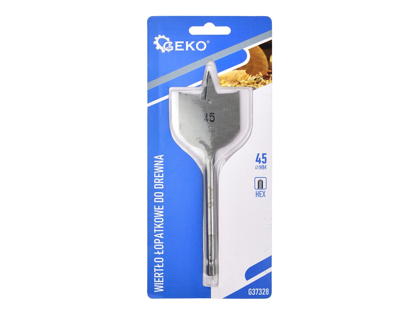 Spade drill bit for wood 45 x 152 mm HEX