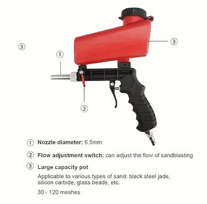 90Psi Reguleeritav Liivapritsipüstol – Kaasaskantav Pneumaatiline Õhuliivaprits Rooste Eemaldamiseks - Ostuklikk