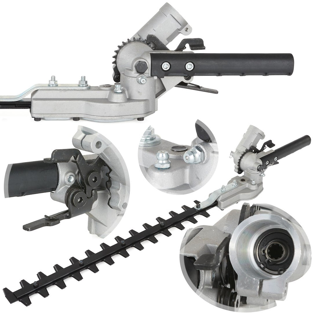 Hedge trimmer adapter for brush cutter, 28mm, 9 teeth