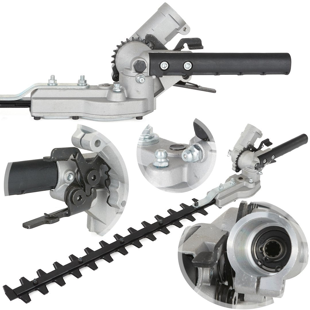 Hedge trimmer adapter for brush cutter, 28mm, 9 teeth