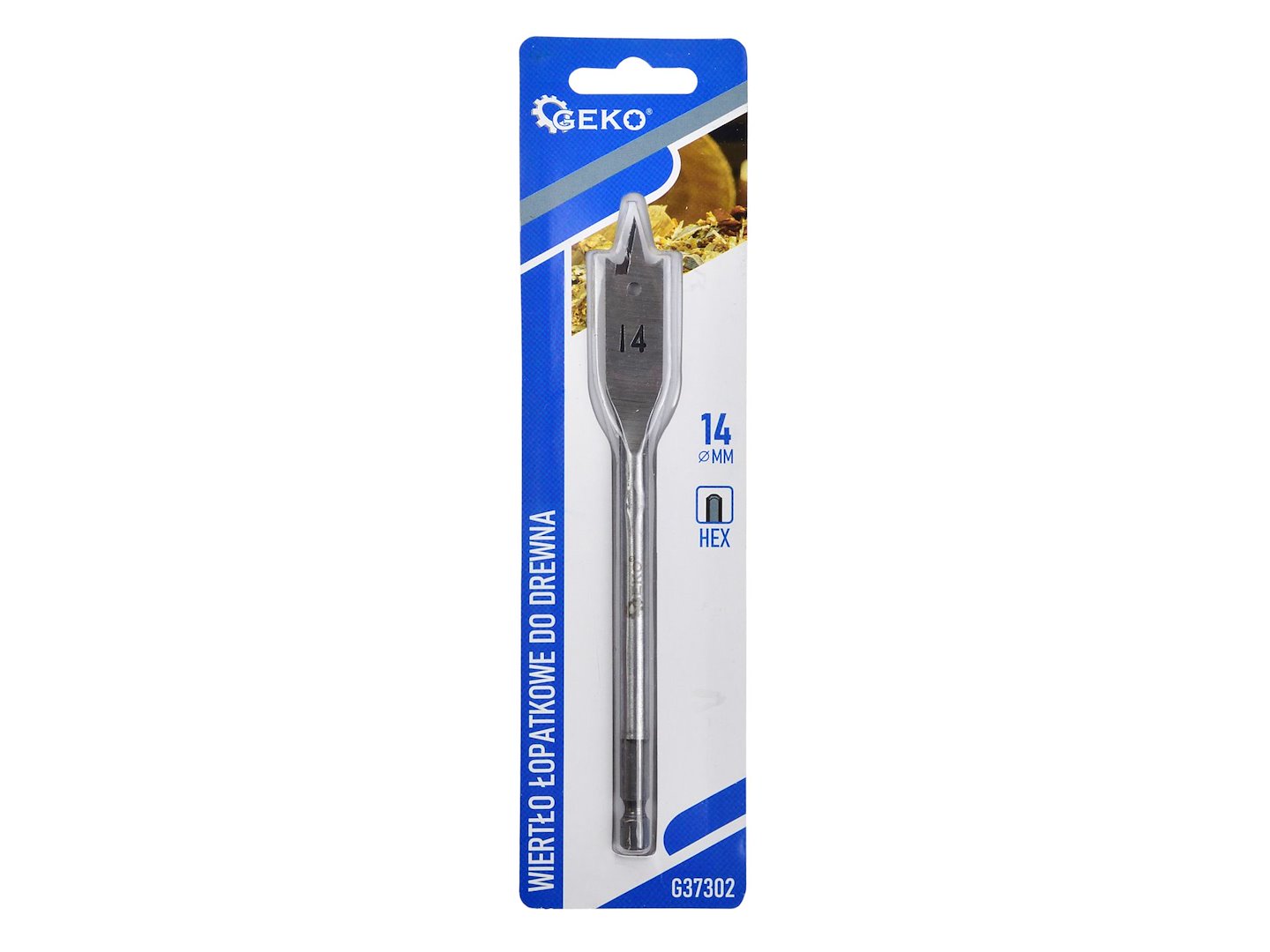 Spade drill bit for wood, 14 x 152 mm, hex shank
