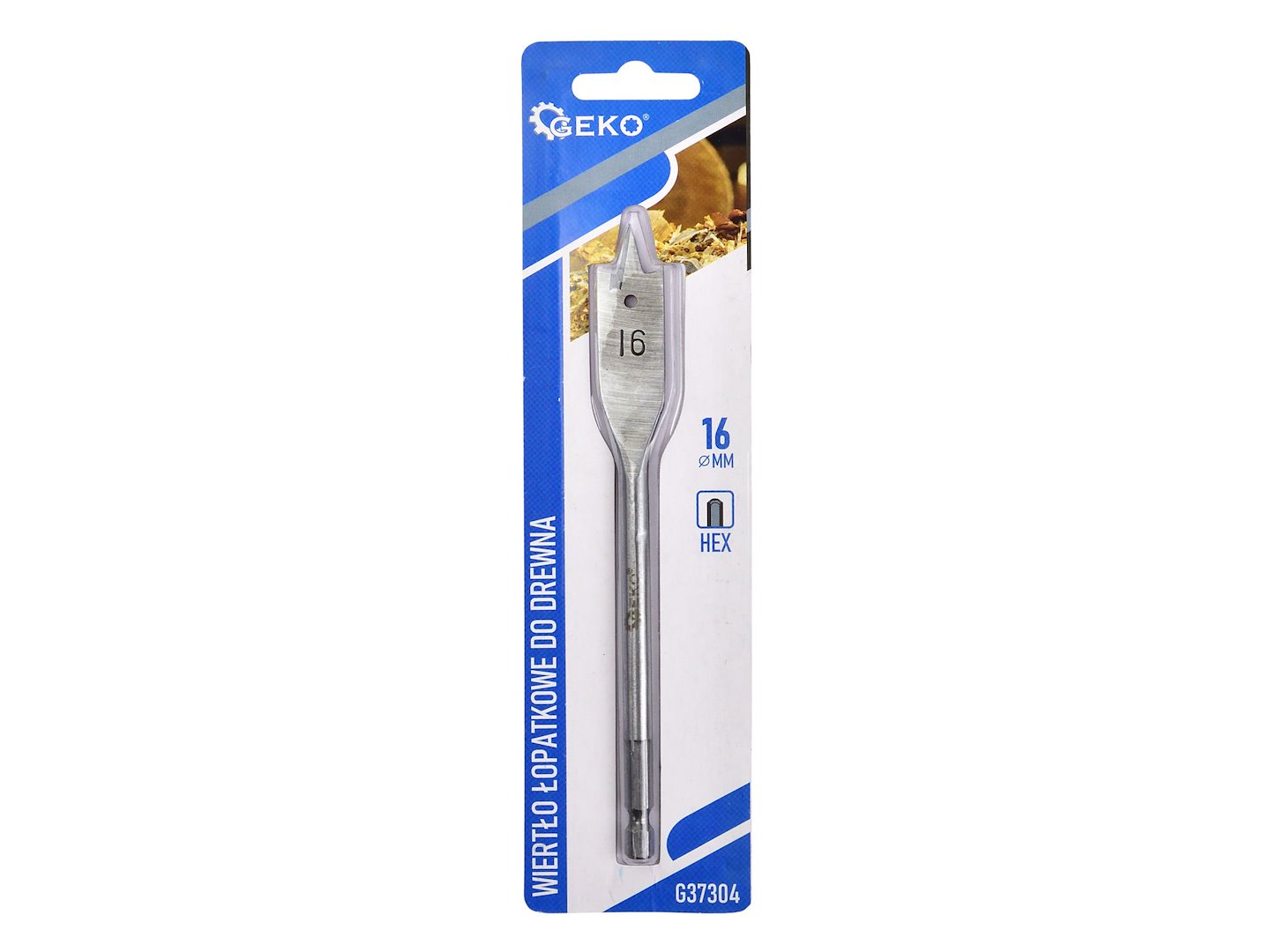 Spade drill bit for wood 16 x 152 mm, hex shank