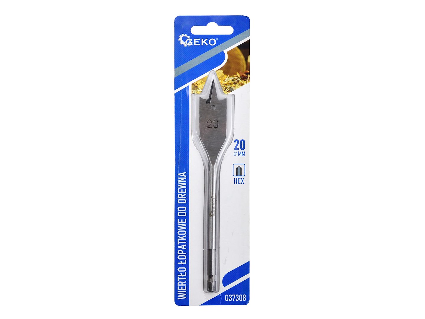 Spade drill bit for wood 20 x 152 mm, hex shank
