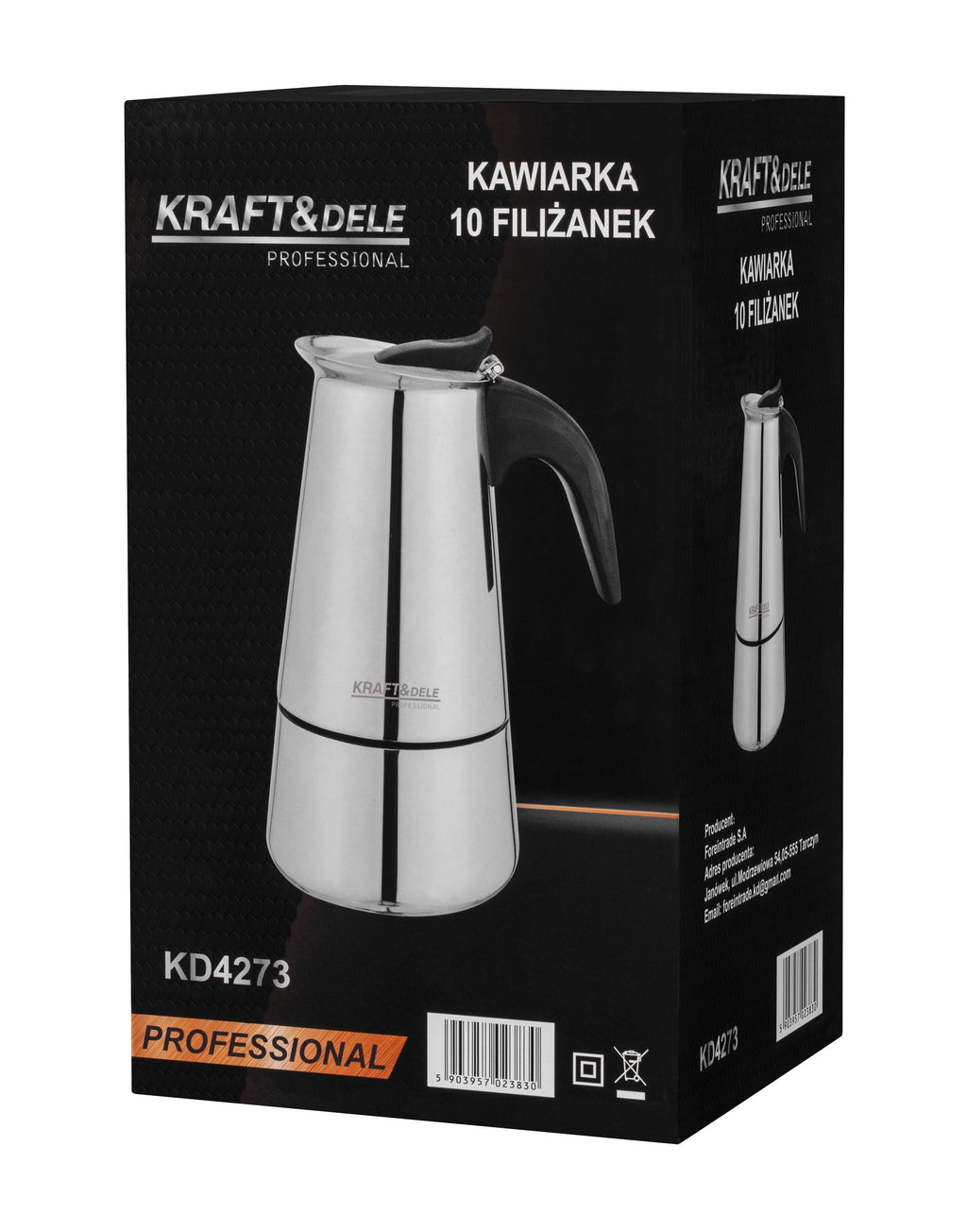 Moka coffee maker for 10 cups KD4273