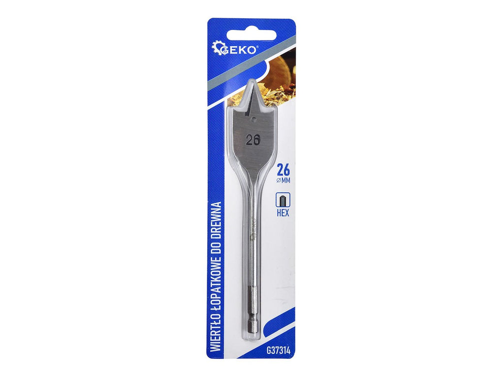 Spade Drill Bit for Wood 26 x 152 mm HEX