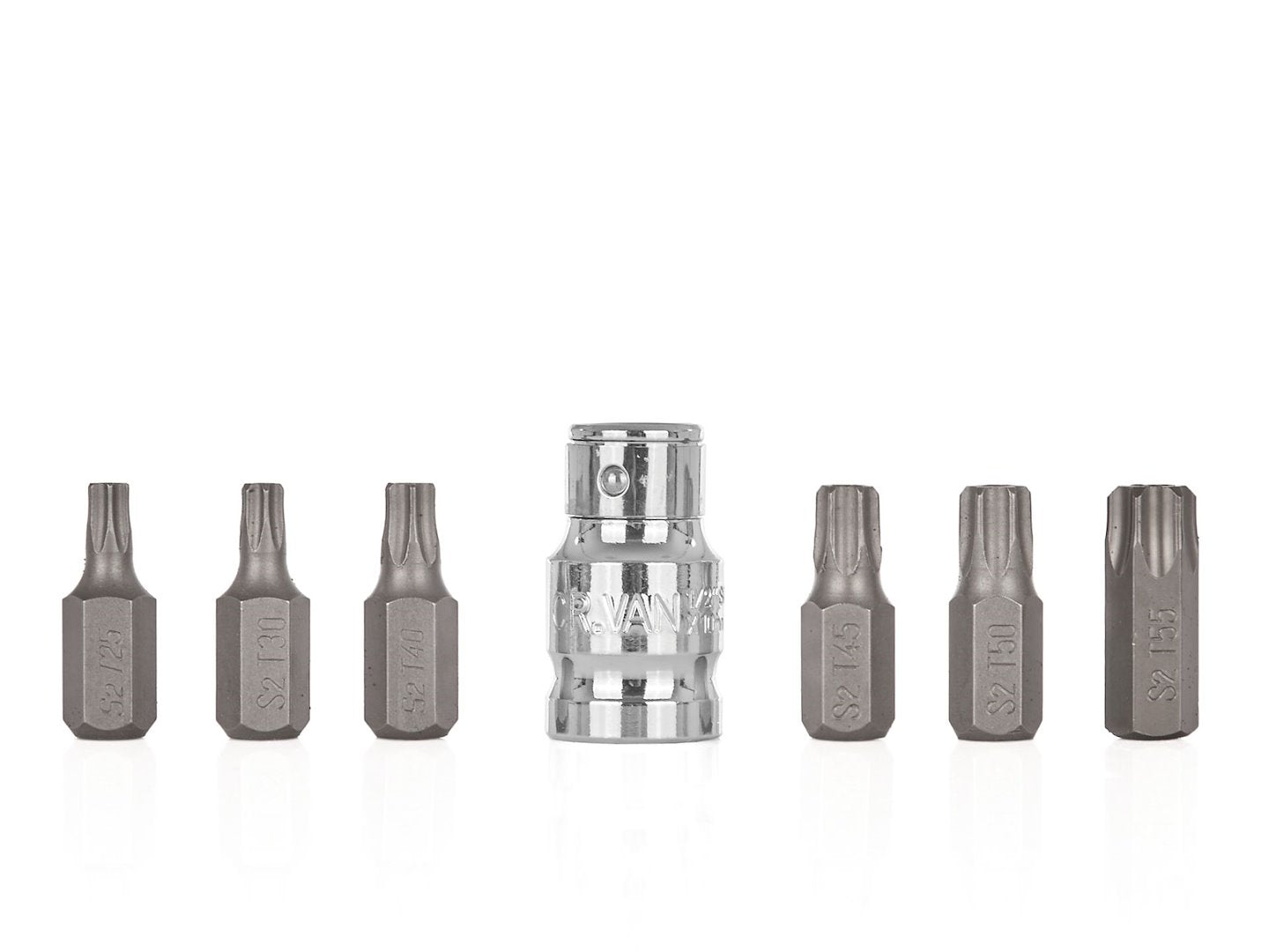 7 pcs. TORX T25-T55 screwdriver bit set