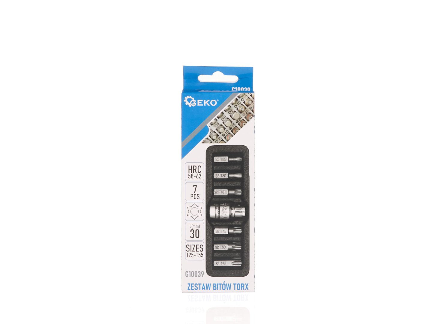 7 pcs. TORX T25-T55 screwdriver bit set