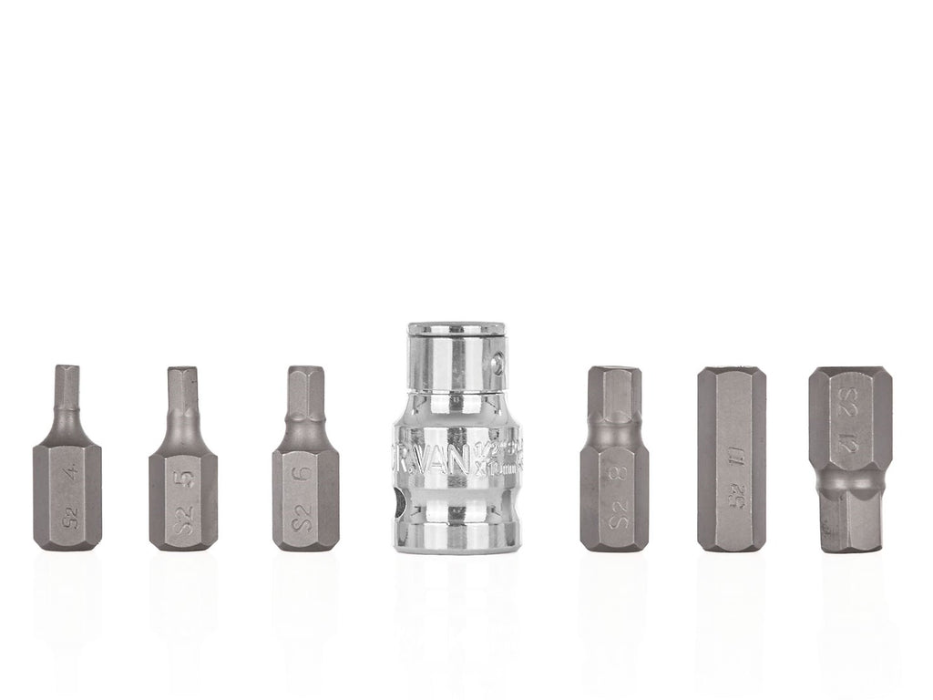 7 pcs. HEX H4-H12 screwdriver bit set