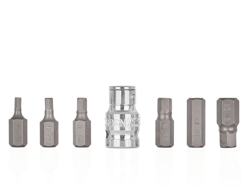 7 pcs. HEX H4-H12 screwdriver bit set